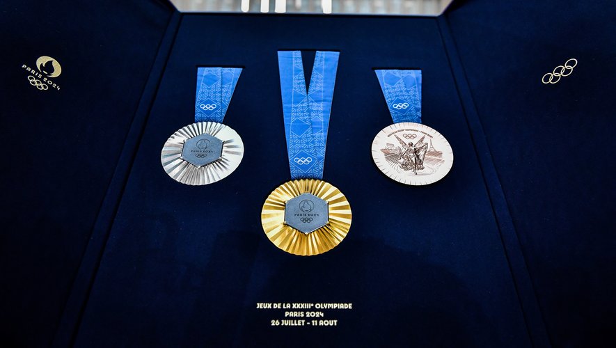Les médailles des Jeux Olympiques de Paris 2024.