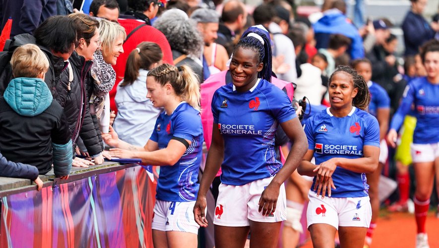 Vancouver Sevens Les filles de France 7 applaudissent des deux mains