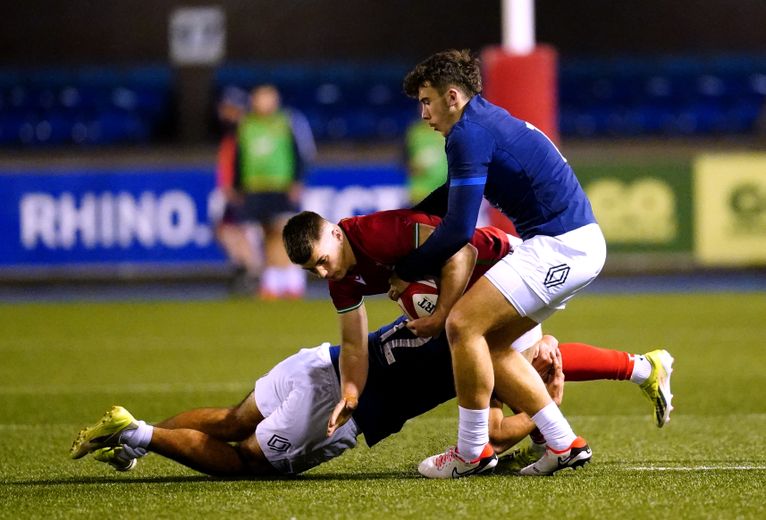 Fabian Brou-Boiri had a strong match at center for the France U20 XV.