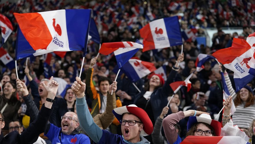 Les supporters français étaient survoltés lors du crunch.