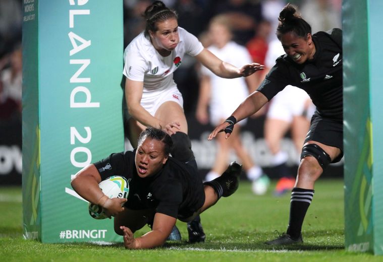 Toka Natua scored a try in the 2017 WC final against England.