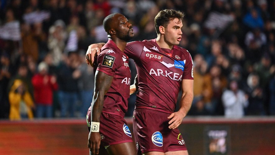 Madosh Tambwe et Damian Penaud (Union Bordeaux-Bègles).