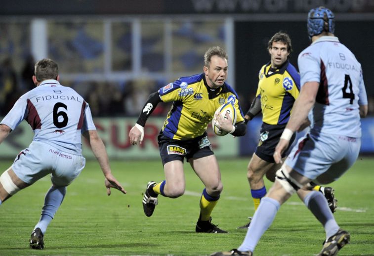 Marius Joubert, lors de sa première saison à Clermont, face à Bourgoin.