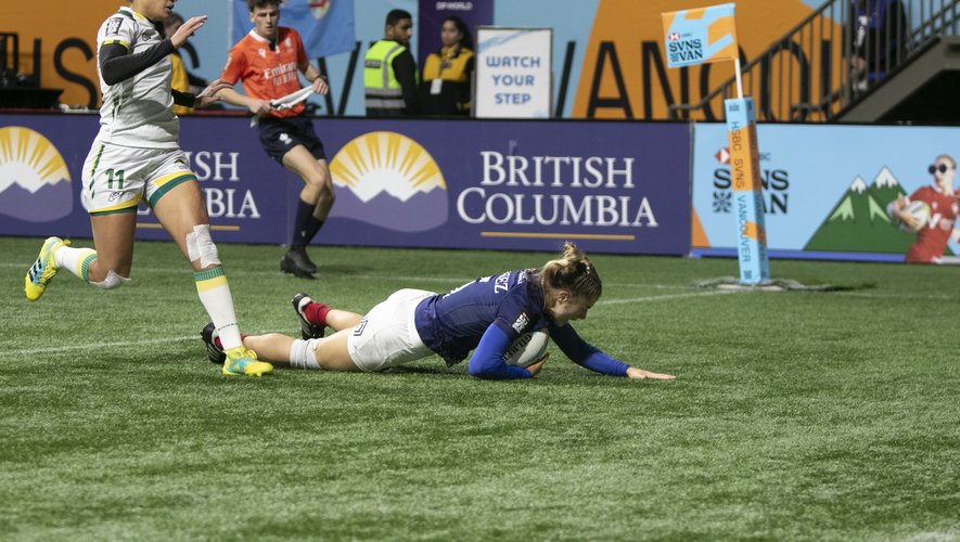Singapore Sevens – Les Bleues narrowly win against the USA and qualify for the quarter-finals