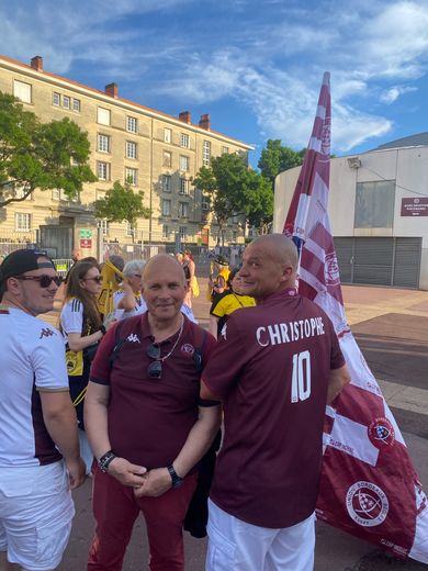 Des supporters de l'UBB à Chaban