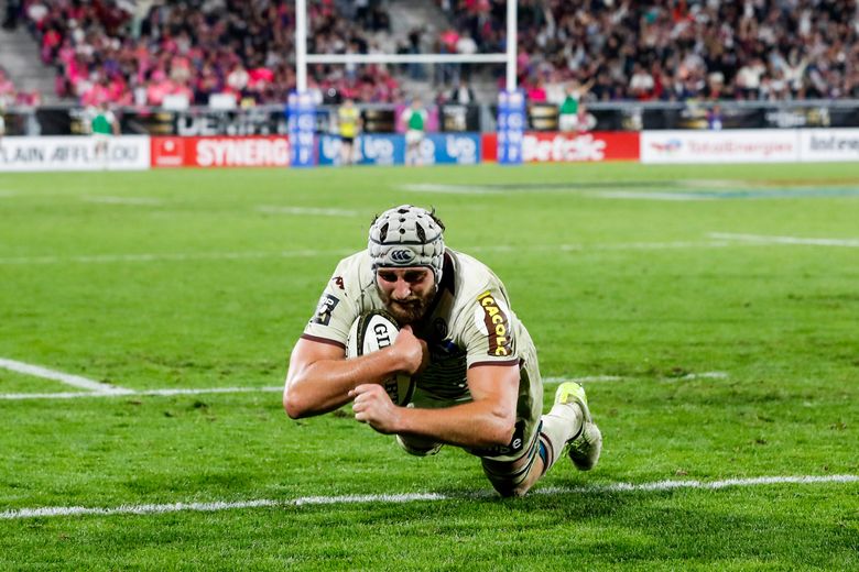 Pierre Bochaton a marqué un essai contre le Stade français