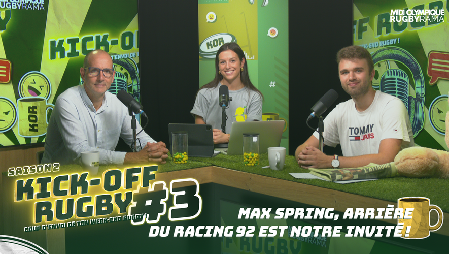 Vidéo. Max Spring, arrière du Racing 92 est notre invité ! KICK-OFF ...