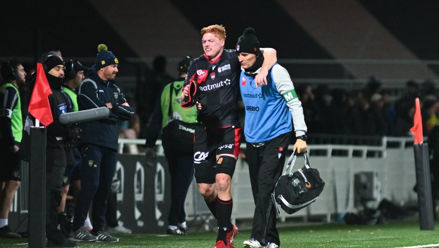 Top 14 Lyon : Félix Lambey victime d une grosse entorse de la Top 14 Lyon : Félix Lambey victime d une grosse entorse de la