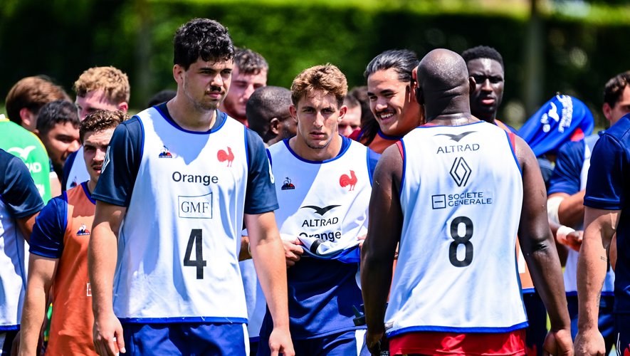 Hugo Auradou et Oscar Jegou avec le groupe France au mois de juillet en Argentine.