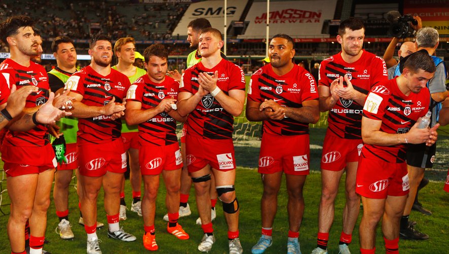 Les Toulousains après leur match épuisant face au Sharks de Durban en Champions Cup 2025