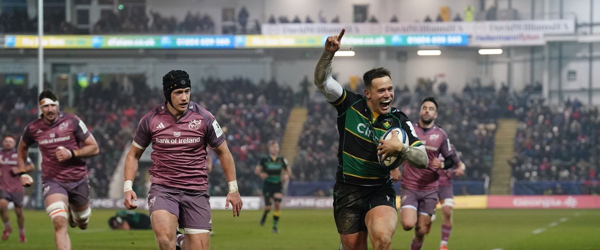 Champions Cup – Northampton se bonifie face au Munster dans un match complètement délirant