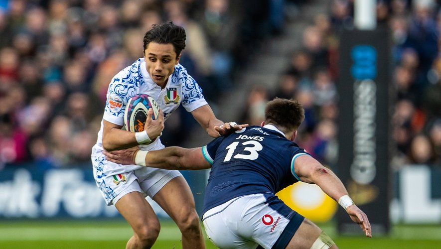 Capoizzo Rugby 6 Nations 2025 - Ange Capuozzo avant Italie - XV de France :