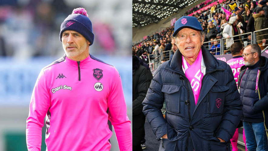 Paul Gustard est l'entraîneur principal du Stade français. Son président Hans Peter Wild souhaite qu'il reste.
