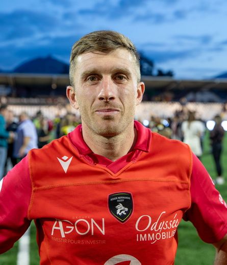 Maxime Javaux, le demi d'ouverture de Rouen.