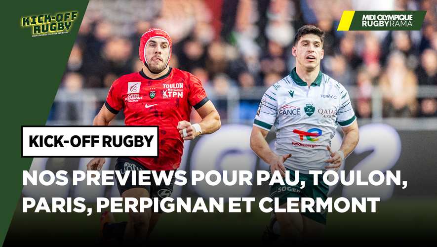Kick Off In Rugby Direct. Kick-Off Rugby Toulon, Stade français, Pau, Clermont, Perpignan ...