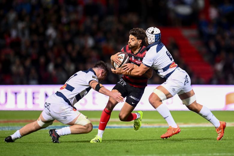 Romain Ntamack, demi d'ouverture du Stade toulousain.