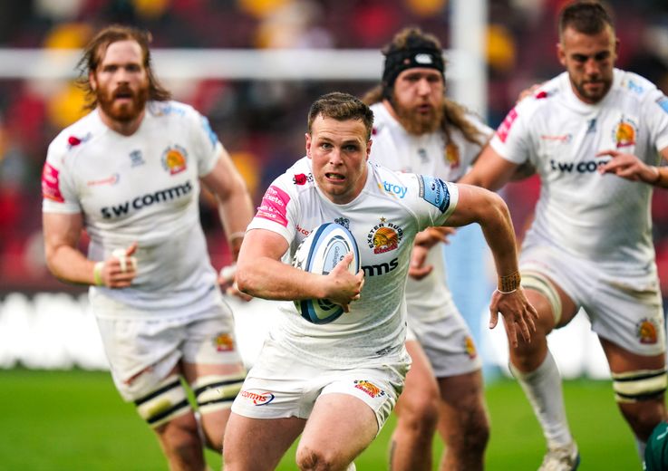 Joe Simmonds a fait partie de l'équipe championne d'Europe d'Exeter en 2020.