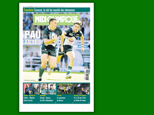 "Pau au feu" à la Une de Midi Olympique avant le choc de la 7e journée de Top 14 entre la Section palois et Toulouse