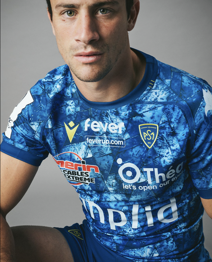 Le maillot de Clermont pour la Champions Cup.