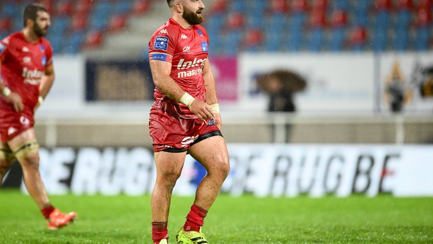 Luka Nioradze a inscrit le premier essai d’Aurillac et lancer les siens vers la victoire face à Brive.