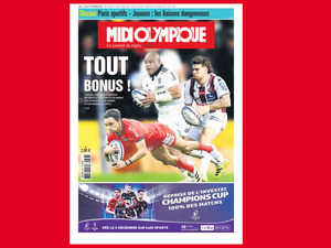 "Tout bonus !", à la Une de Midi Olympique