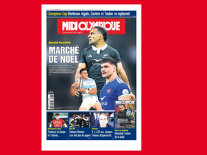 "Marché de Noël", à la Une de Midi Olympique de ce lundi 15 décembre