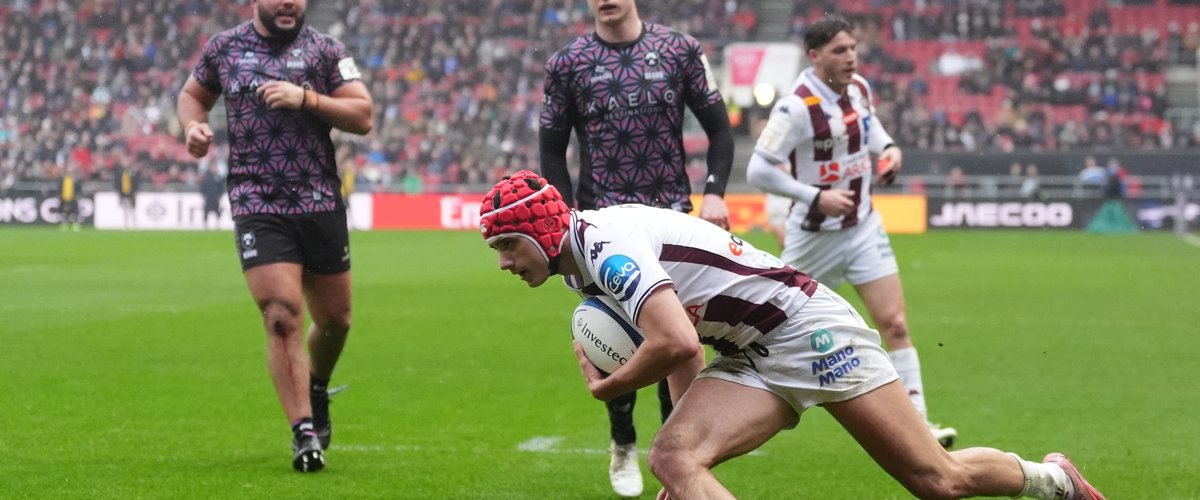 Vidéo. Champions Cup – Louis Bielle-Biarrey s’offre son premier triplé de la saison face à Bristol
