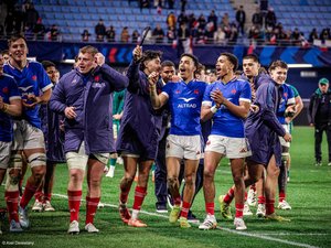 6 Nations U20 – Discret mais roi des airs, à la rencontre de Dylan Cazemajou-Noudofinin, le prometteur ailier de la France et d’Agen