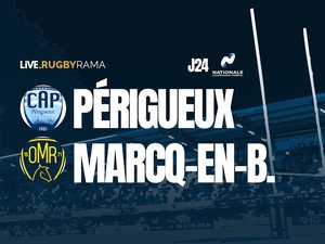 Joueurs de Périgueux en action lors d'un match à domicile