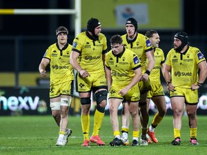 Match USC Carcassonne contre Mont-de-Marsan en Pro D2, stade bondé