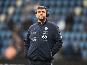 Grégory Patat, ancien entraîneur de l'Aviron Bayonnais, lors d'un match de Top 14