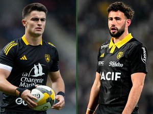 Top 14 - "On grandit ensemble là, c’est bien" : La Rochelle peut enfin éprouver sa charnière internationale Nolann Le Garrec - Antoine Hastoy