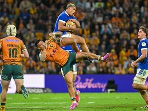 XV de France - Jeu aérien, vitesse et sens de la finition : Aaron Grandidier-Nkanang, une première qui en appelle d’autres