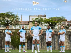 Top 14 - Hommage aux 120 ans du club, première collaboration avec Nike : l'Aviron bayonnais dévoile son nouveau maillot domicile pour la saison 2026-2027