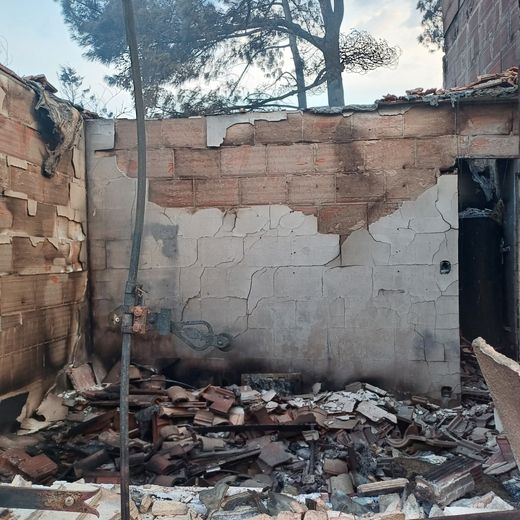 La chambre d'Ethan Rain, dévasté par les flammes
