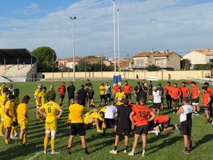 Pro D2 / Nationale - "Mine de rien, ça reste un derby" : Narbonne et Carcassonne se sont retrouvés pour un entraînement dirigé