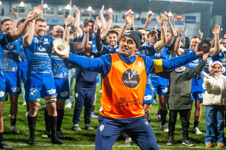 Francis Saili avec Vannes la saison passée.