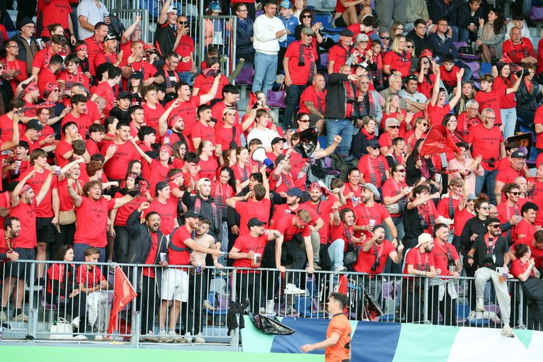 Le public de Nissa Rugby en finale de Pro D2.