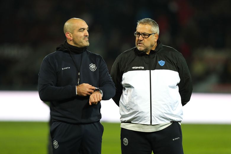 Joe El Abd et Christophe Urios, à l'époque de Castres (ici en décembre 2017).